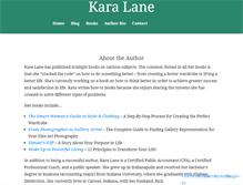 Tablet Screenshot of karalane.com